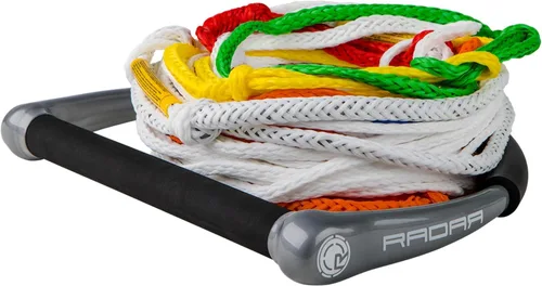 Vista 4 de RADAR Sure Grip Water Ski Handle with Rope - 13 Inch Handle with Multi-Section Mainline, Adjustable Length System, TPR Grip