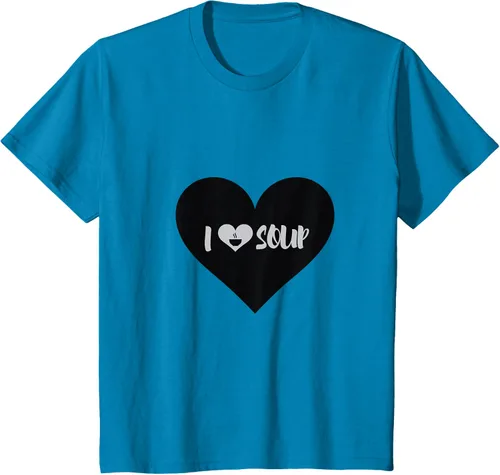 Vista 74 de I Love Soup - Camiseta de regalo con forma de corazón, Blanco, S Asfalto