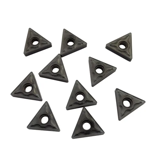Vista 8 de GBJ TNMG431 TNMG220404-HM 10 piezas de insertos de carburo insertos de torneado para torno de procesamiento de piezas de acero para herramientas