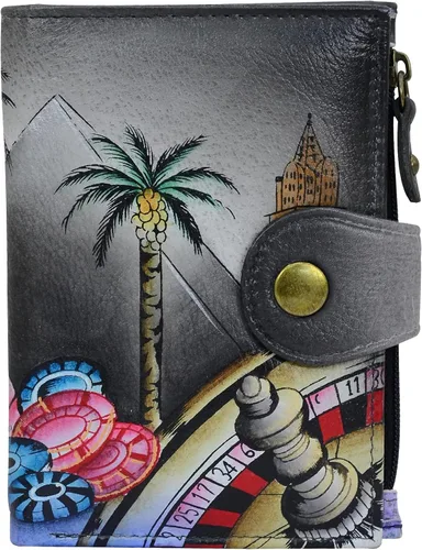 Vista 60 de Anna by Anuschka Cartera de mujer pintada a mano de cuero genuino para mujer