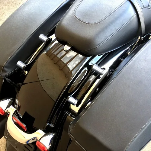 Vista 9 de Goldfire Kit de cubiertas de hardware de acoplamiento Harley con imán desmontable tapas de 4 puntos para Touring Street Glide, Electra Glide, Road