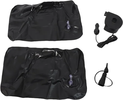 Vista 5 de Cama funcional para automóvil, colchón inflable para automóvil con 2 almohadas y 2 muelles de almacenamiento, suave y cómodo