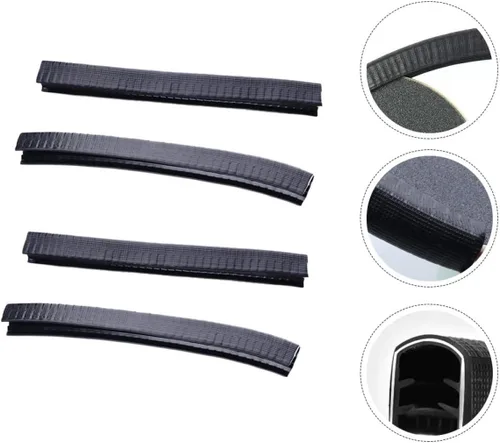 Vista 2 de BESPORTBLE 4 pares de cubierta protectora para tabla de peces, monopatín, parachoques de cubierta para patineta, protección contra impactos, tira