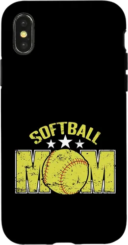 Vista 5 de Softball Mom Sports Parent Team Supporter Case for iPhone 16