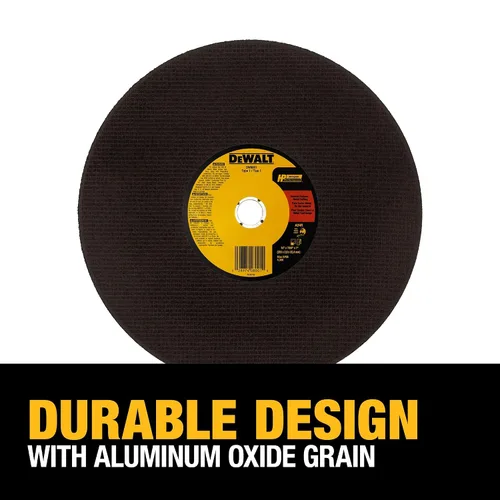 Vista 4 de DEWALT Hoja de sierra de corte de 14", rueda de corte de metal (DW8001)