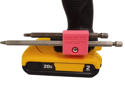 Vista 10 de Soporte magnético de broca larga para Dewalt 20V, sostiene de forma segura brocas largas y cortas - Galactic Gadgets (negro)