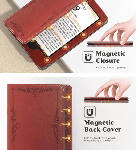 Vista 6 de MoKo - Funda para Kindle de 6 pulgadas (11ª generación, versión 2024/2022), Kindle (10ª generación, 2019) y Kindle (8ª generación, 2016), funda