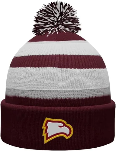 Vista 6 de NCAA Prime - Gorro de punto de invierno con pompón plegable