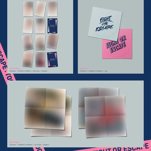 Vista 5 de TOMORROW X TOGETHER TXT THE CHAOS CHAPTER FIGHT OR ESCAPE TOGETHER Ver. +Extra Photocard and Sticker (ESCAPE TOGETHER) (BHE0086)