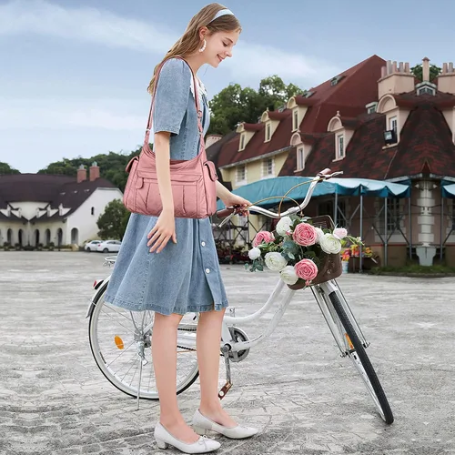 Vista 3 de Angelkiss Bolsos cruzados para mujer bolsos de hombro y monederos medianos de piel sintética