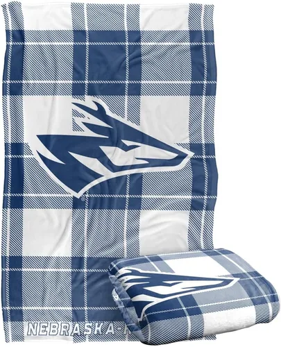 Vista 95 de LOGOVISION St John's University Campus Plaid Spirit Silky Touch Manta súper suave 36 x 58 pulgadas