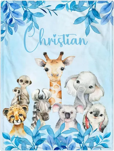 Vista 9 de Manta de bebé personalizada para niñas y niños, manta de bebé personalizada con nombre, mantas personalizadas con nombre para niños, manta de Linda
