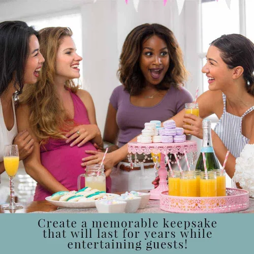Vista 3 de Amanda Creation Adventure Awaits Baby Wishes Cards 20, 4 x 6 pulgadas, gran recuerdo y actividad divertida para baby showers, deseos para recuerdos
