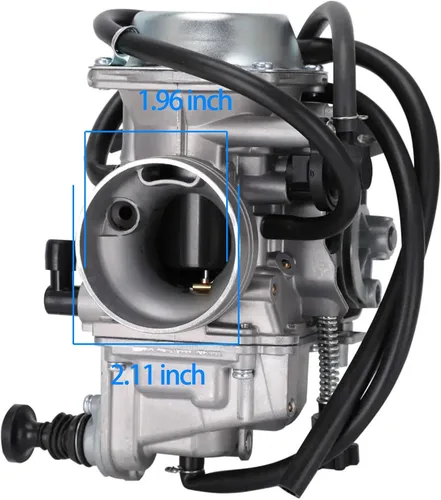 Vista 2 de Carburador TRX350 para Honda 16100-HN5-M41 Rancher 350 TRX350FE TRX350FM TRX350TE TRX350TM 2000-2006 TRX450 FE/FM/TE/TM/ES Kit de filtro de aire