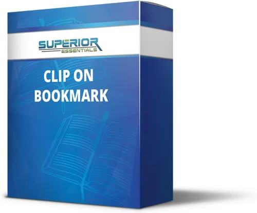 Vista 7 de Marcapáginas con clip en cinta fijable y soporte para colocar por Superior Essentials