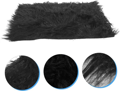 Vista 8 de Toyvian Trajes de piel sintética para niña recién nacida, accesorios para sesión de fotos de bebé, manta para niños recién nacidos, mantas