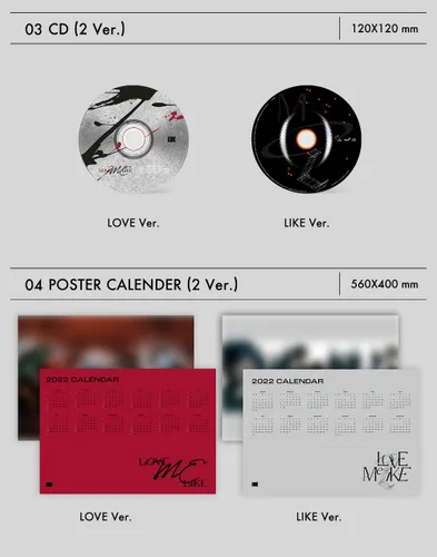 Vista 5 de KAKAO M OMEGA X - LOVE ME LIKE (2nd Mini Album) Album (LIKE ver.)