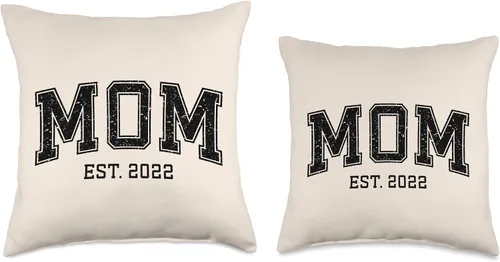Vista 3 de Mom Est 2022 Custom Mom Personalized Mother’s Day Customized Throw Pillow