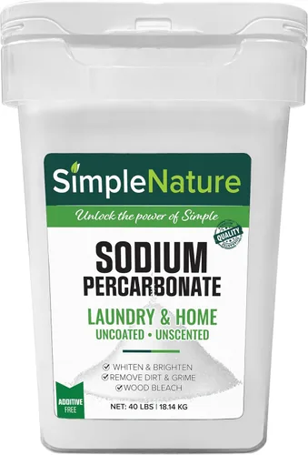 Vista 3 de SimpleNature Percarbonato de sodio (2 libras) - Limpiador versátil no tóxico biodegradable sin olor para el hogar, lavandería y terrazas