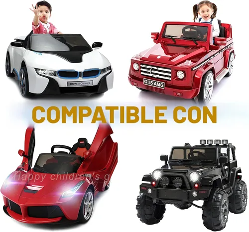 Vista 8 de FLHFULIHUA Cargador de batería de 12 voltios para niños, cargador universal para los mejores productos de elección, Wrangler SUV, Kid Trax