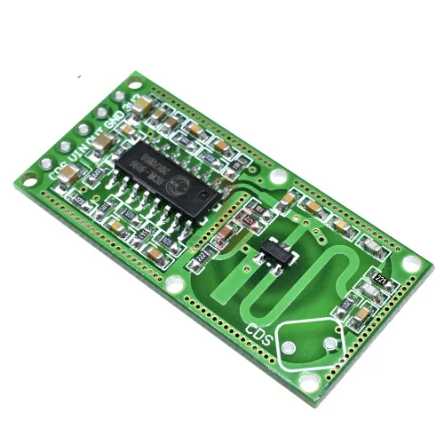 Vista 4 de HiLetgo 5 unids RCWL-0516 RCWL 0516 Sensor de radar de microondas Sensor humano Sensor Cuerpo Módulo de interruptor de inducción Módulo de salida
