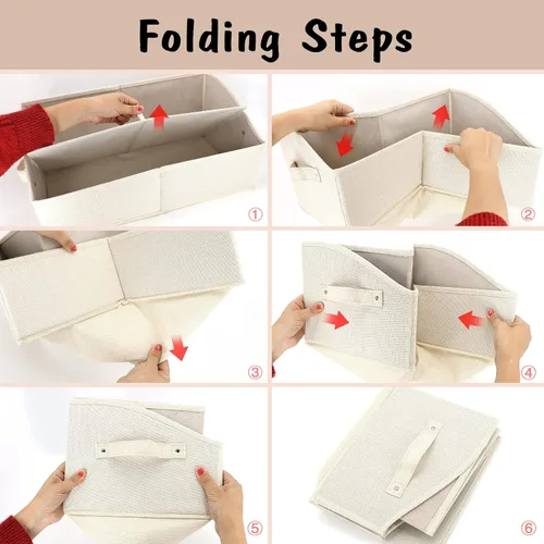 Vista 6 de PET ARTIST Cesta de almacenamiento y organización plegable resistente para perros, bonita caja de juguetes para perros con asas, caja de juguetes