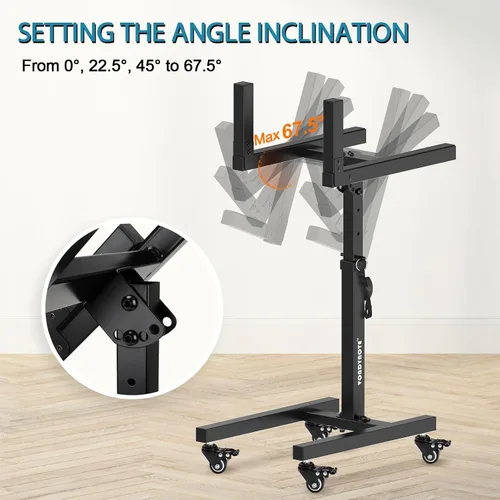 Vista 4 de Vondynote Soportes para amplificador de guitarra, amplificador móvil ajustable, soporte trasero inclinable o amplificadores para altavoces, soportes