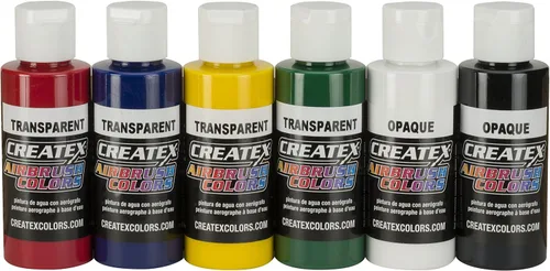 Vista 7 de Createx Colors - Set de pinturas para aerógrafos, colores primarios, 2 onzas