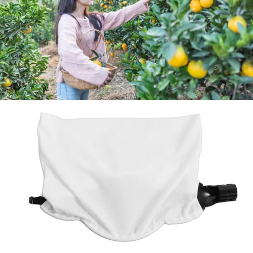 Vista 5 de GLOGLOW Recolector de frutas, cesta de cosecha ligera, recolector de frutas, cuchillas en forma de V, herramienta para recoger frutas con bolsa