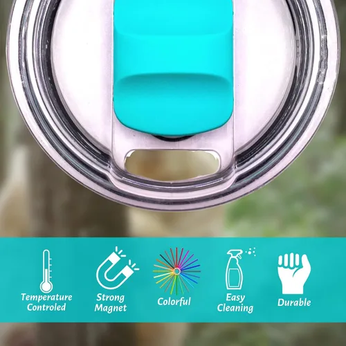 Vista 5 de Reemplazo deslizante magnético para vasos Yeti Paquete de 3 deslizadores magnéticos de tapa, compatibles con vasos Yeti de 10, 16, 20, 26 y 30