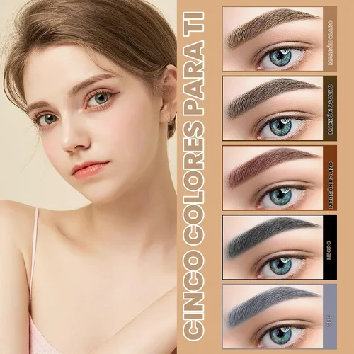 Vista 5 de QIC Lápiz de cejas de 4 puntas, bolígrafo microblading impermeable de larga duración con aplicador de punta de microhorquilla mejorado para cejas