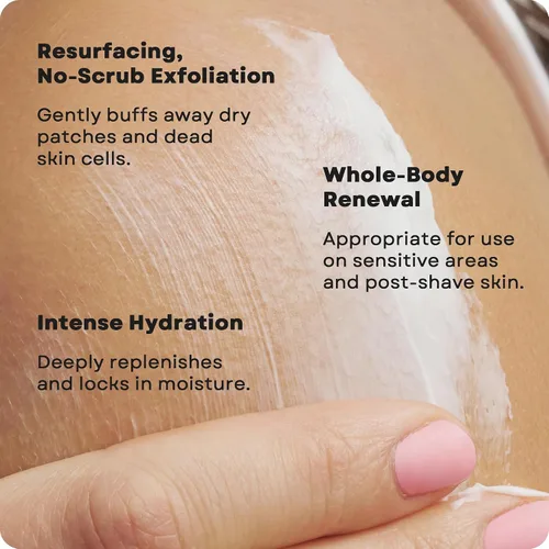 Vista 4 de AmLactin Calm & Renew Body Butter - Hidratante terapéutico para el cuidado de la piel para pieles sensibles, exfoliante sin arrugas y crema corporal