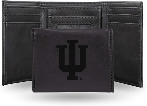 Vista 143 de NCAA Rico Industries - Billetera triple grabada con láser, con grabado láser, accesorio para hombre