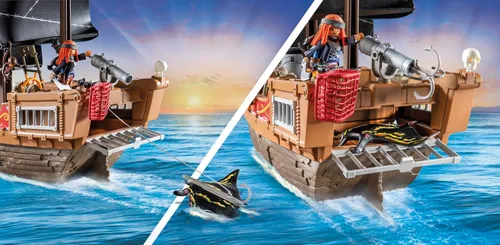 Vista 6 de Playmobil Piratas: Gran Barco Pirata