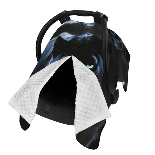 Vista 2 de Cubierta de toldo para asiento de automóvil para bebé, suave y transpirable, fundas de lactancia materna, multiuso, cochecito, sombrilla, regalo