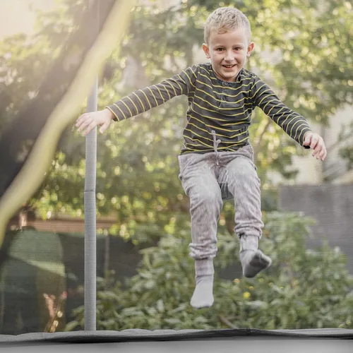 Vista 8 de Goplus Trampoline Net Replacement for 8FT 10FT 12FT 14FT 15FT 16FT Round Frame Trampolines, Weather-Resistant Breathable Safety Enclosure Net with