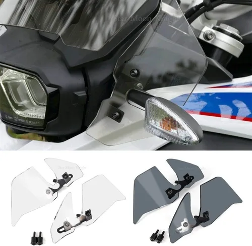 Vista 2 de Deflector lateral de parabrisas de motocicleta, deflector de viento delantero compatible con BMW F750GS F850GS F 850 GS 750 2018 en adelante 2019