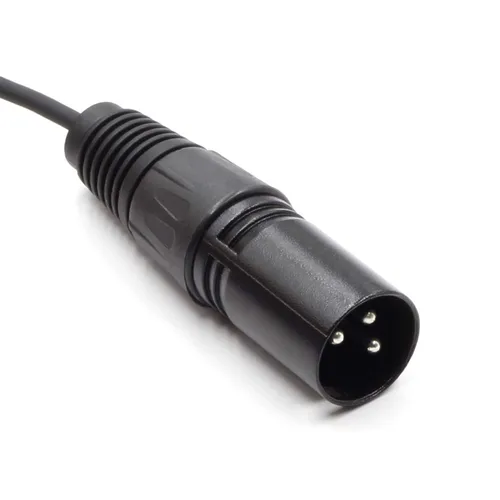 Vista 4 de Cable de micrófono de solapa XLR de 3 pines macho a 3 zócalos hembra Mini XLR Pro - Cable TA3-XLR