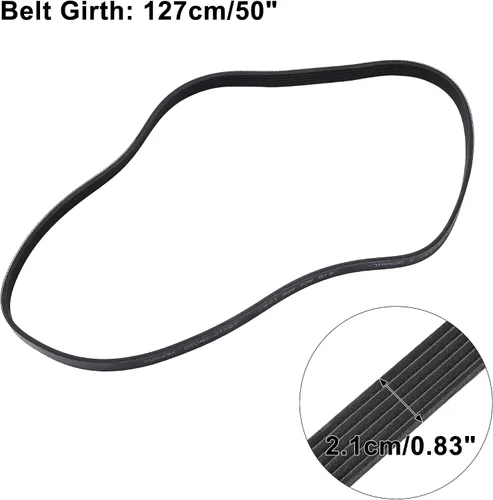 Vista 3 de X AUTOHAUX Correa de transmisión serpentina acanalada multi del motor de coche No.252122B020 para Hyundai Accent 2012-2019 1.6L L4