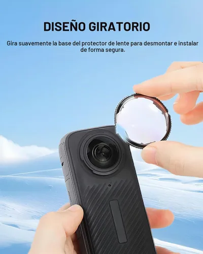 Vista 5 de Funda protectora de lente premium para Insta360 X4 Protector de lente
