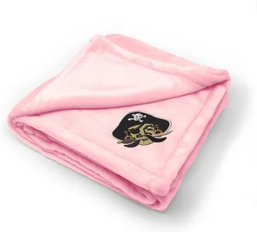 Vista 8 de Fastasticdeals Mantas de bebé bordadas personalizadas para niños y niñas pirata
