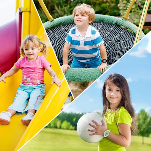 Vista 6 de Viecaeio Reloj deportivo digital para niños, resistente al agua y a prueba de golpes, multifuncional, con hermosa caja de regalo para niños y niñas