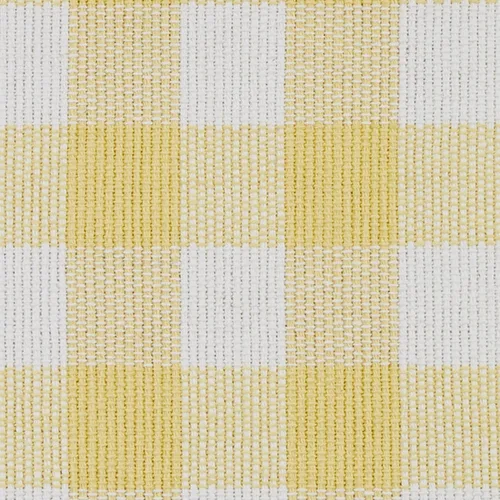 Vista 3 de Park Designs Juego de 4 manteles individuales de lana de búfalo amarillo Yarn Bold Buffalo Print Yellow & Cream Classic Farmhouse Table