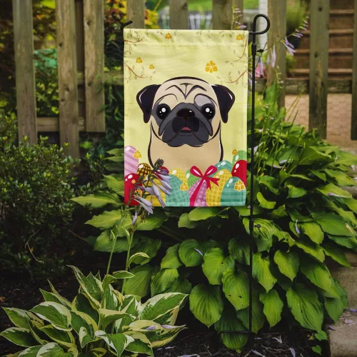 Vista 115 de Caroline's Treasures BB1923GF Bandera decorativa para jardín con diseño de Border Collie, para caza de huevos de Pascua, para jardín, jardín, patio