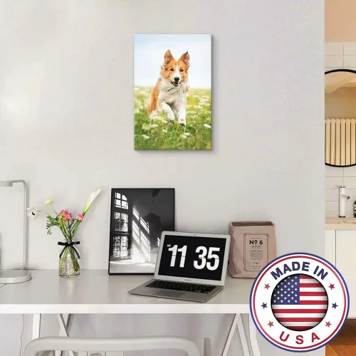 Vista 2 de Signford, impresiones en lienzo a medida, póster personalizado de viaje, arte de pared con tus fotos en marco de madera