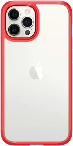 Vista 4 de Spigen Ultra Hybrid - Funda para iPhone 12 Pro Max, color rojo