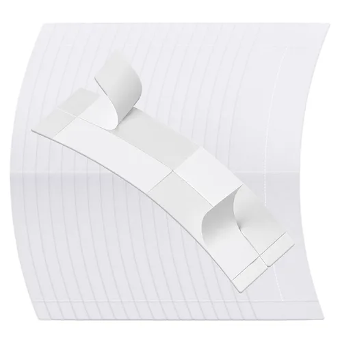 Vista 7 de 48 piezas de cinta frontal de encaje para peluca, cinta adhesiva transparente tipo tupé, impermeable de doble cara, cabello curvo en C, agarre