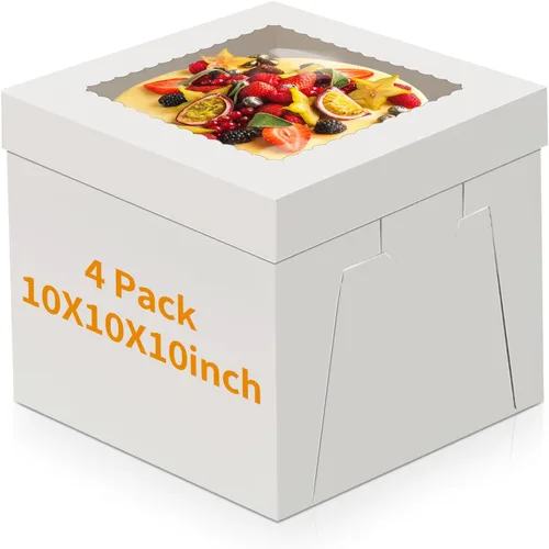 Vista 13 de WINKIO Cajas para pasteles de 8 pulgadas, soporte para tartas, contenedor de transporte de almacenamiento