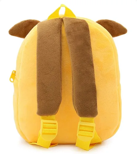 Vista 9 de Ladyzone Mochila para niños pequeños con diseño de animales del zoológico, bonita bolsa de felpa de dibujos animados de 10 pulgadas para niños