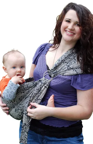 Vista 9 de lite-on-shoulder bebé sling, Aegean